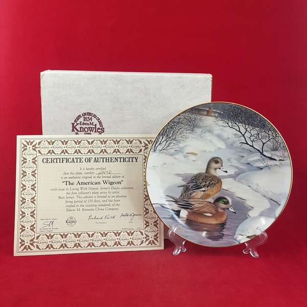 Knowles Collector Plate - The Amercian Wigeon with CoA & Box - 7102 N/A