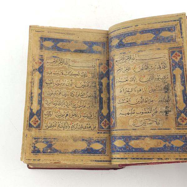 Handwritten Quran Manuscript Complete Antique Calligraphy (Ottoman, Persian)- Q3