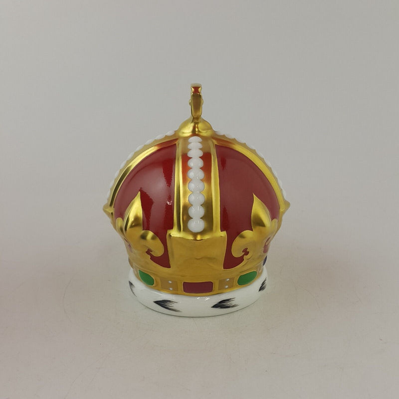 Royal Crown Derby Heraldic Crown Gold Stopper With CoA Boxed - 8058 RCD