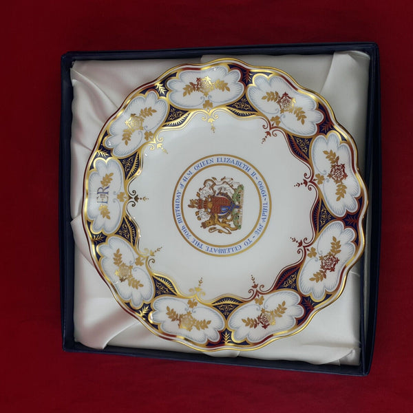 Royal Crown Derby Elizabeth II 70th Birthday Plate Plate - 8057 RCD