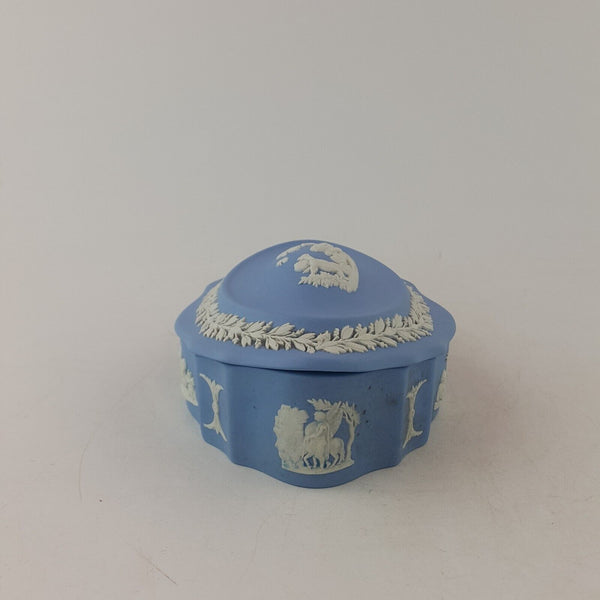 Wedgwood - Blue Jasperware Small Trinket Box - 8090 WD
