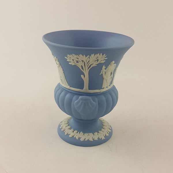 Wedgewood Blue Jasperware Urn Vase - 8545 O/A
