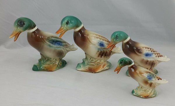 Mallard Ducks Pair of Four - Unbranded, Not Sure - Damaged