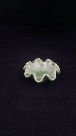 Wade Whimsies Mini Green Bowl/Tray - Chipped/Damaged