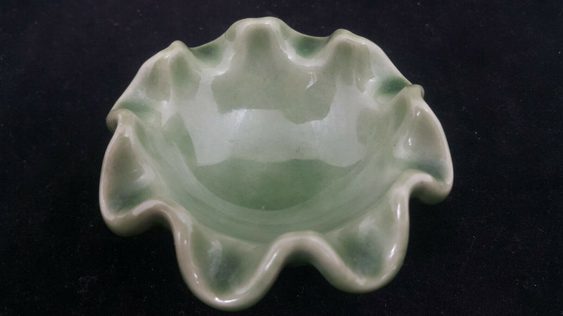 Wade Whimsies Mini Green Bowl/Tray - Chipped/Damaged