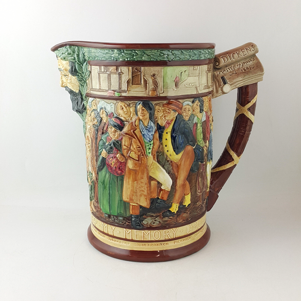 Royal Doulton Dickens Jug - Master Of Smiles & Tears VGC (with CoA) - RD 1923