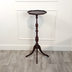 Wine Table With Leather Inset Panel - F191