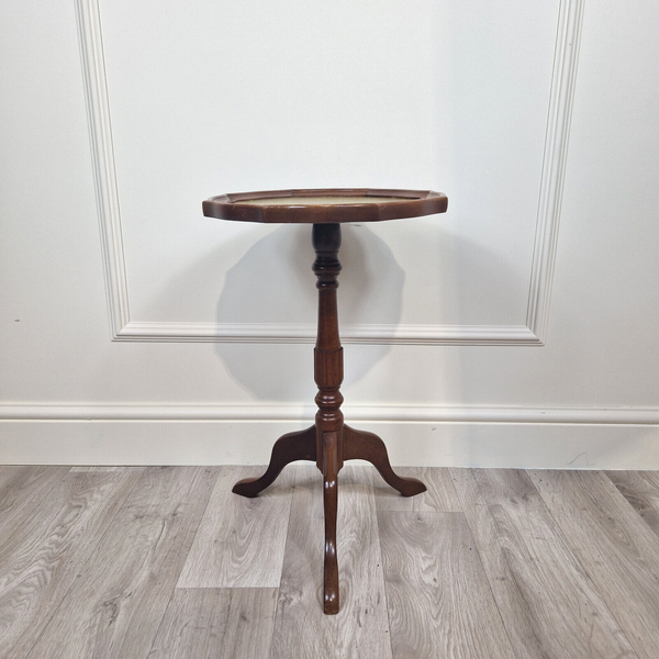 Wine Table With Leather Inset Panel - F210