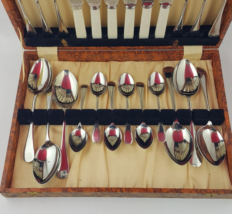 1930s Debesco Satinless Nickel Silver Cutlery Set - 7530 OA