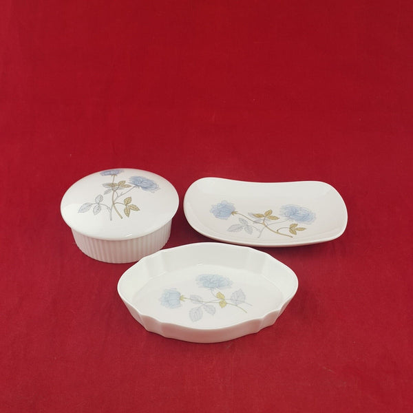 Vintage Wedgewood Ice Rose Ornaments - 7844 WD