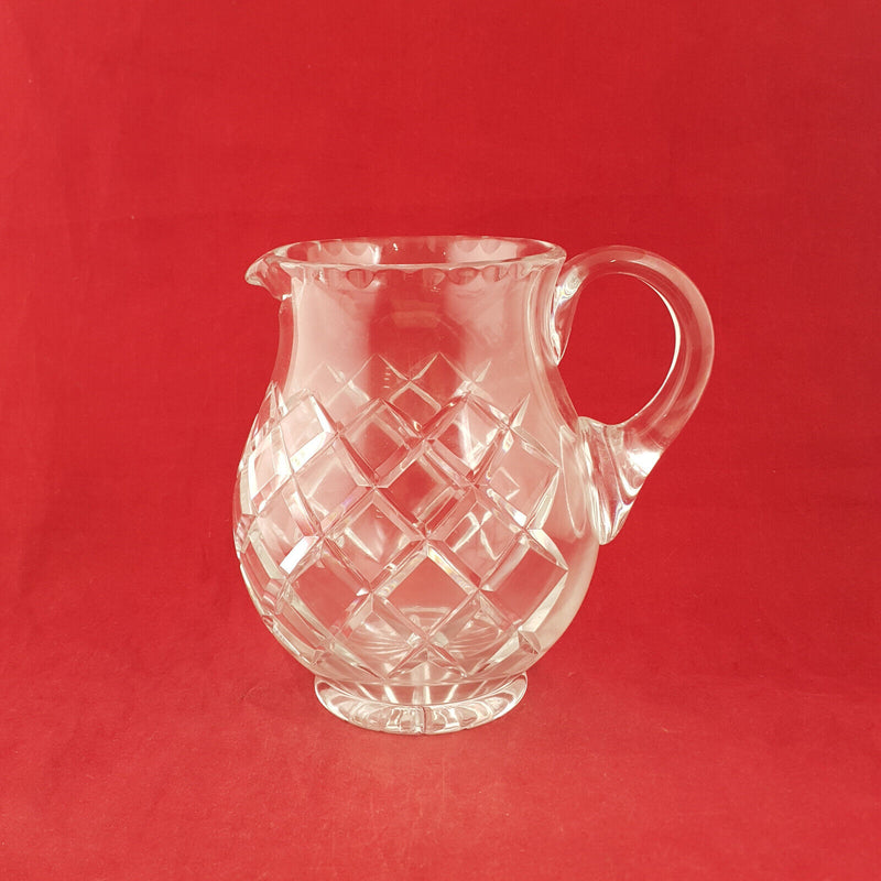 Large Lead Crystal Glass Pitcher - TF 176