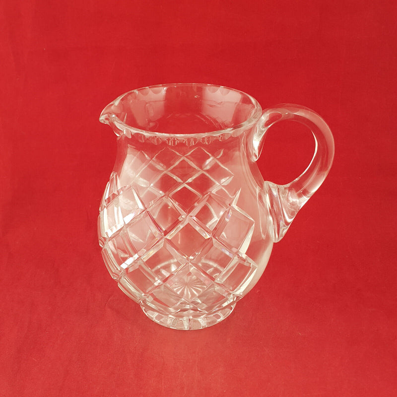 Large Lead Crystal Glass Pitcher - TF 176