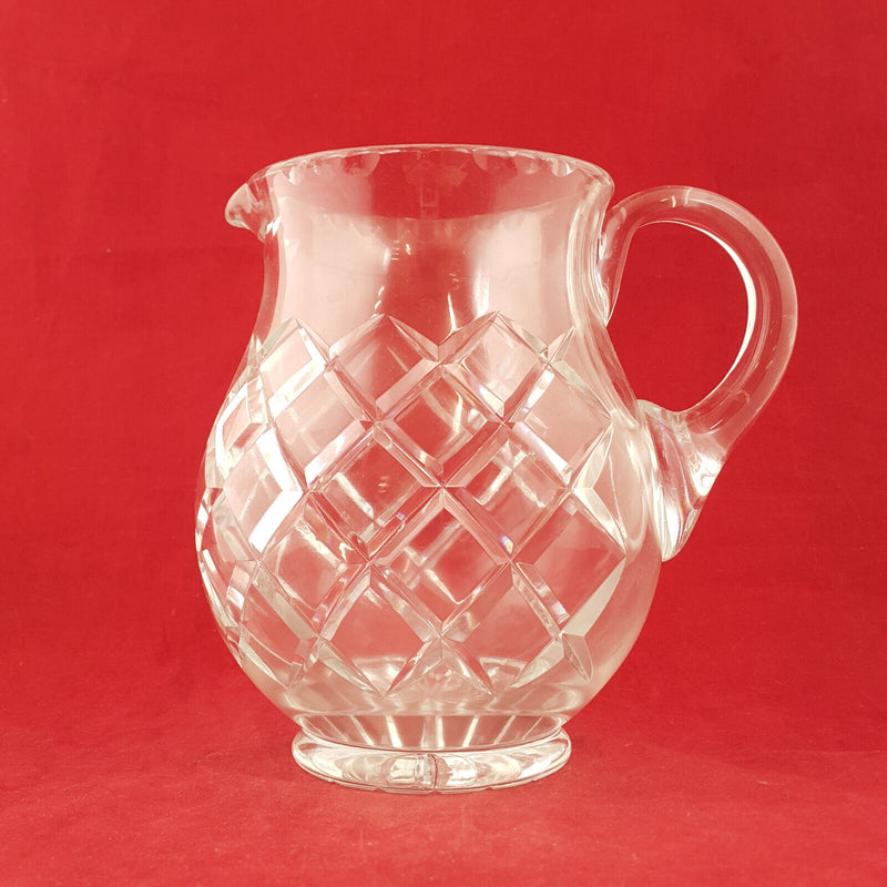 Large Lead Crystal Glass Pitcher - TF 176