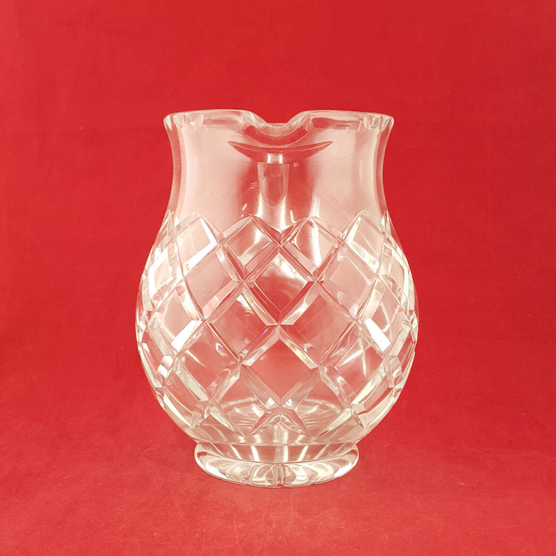 Large Lead Crystal Glass Pitcher - TF 176