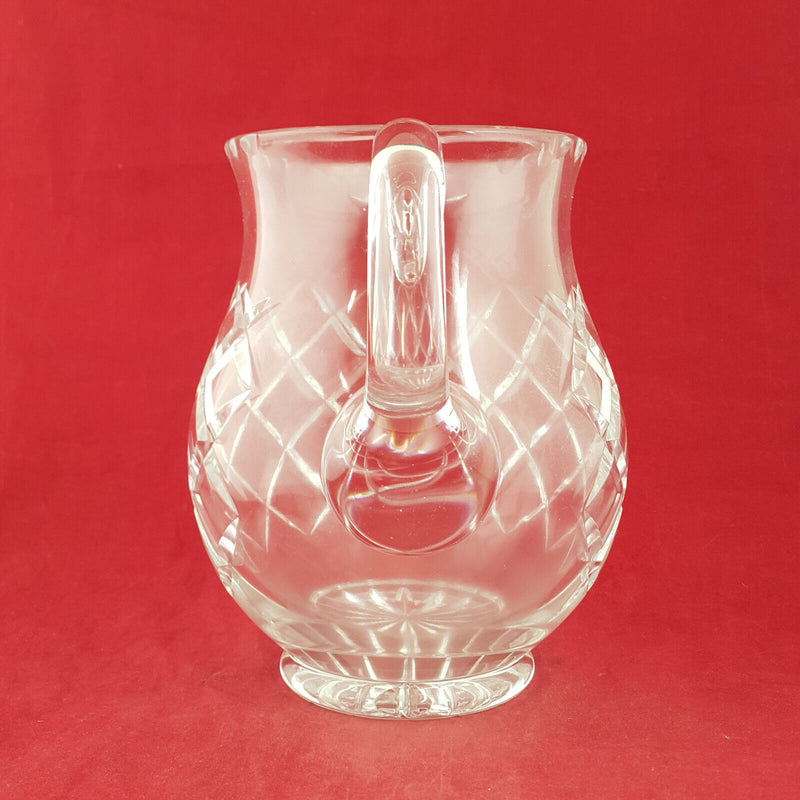 Large Lead Crystal Glass Pitcher - TF 176