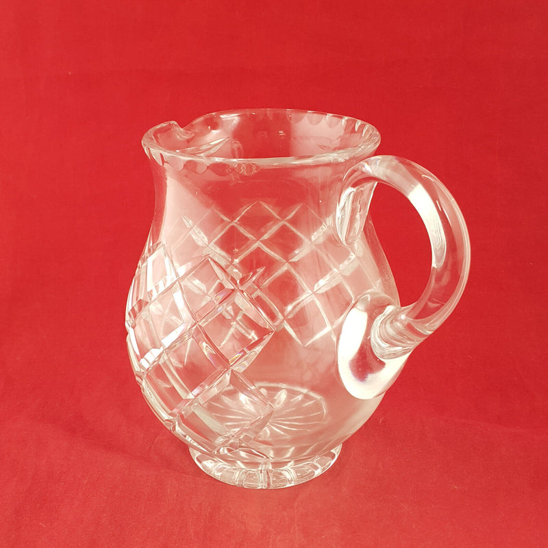 Large Lead Crystal Glass Pitcher - TF 176