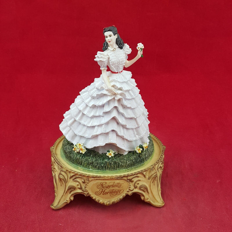 Scarlett's Betrothal Franklin Mint Gone With The Wind With CoA - 8151 O/A