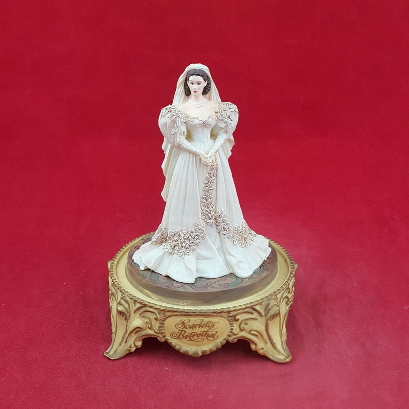 Scarlett's Betrothal Franklin Mint Gone The With Wind With CoA - 8152 O/A