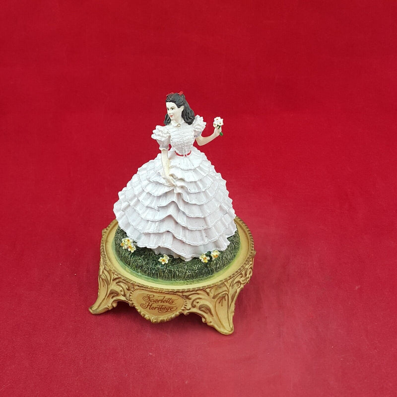 Scarlett's Betrothal Franklin Mint Gone With The Wind With CoA - 8151 O/A