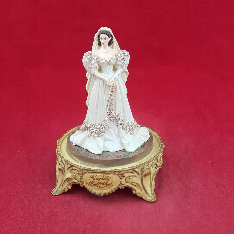 Scarlett's Betrothal Franklin Mint Gone The With Wind With CoA - 8152 O/A