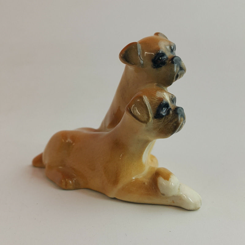 Beswick - Boxers (One Seated, One Lying) Model Number 3475 - BSK 862