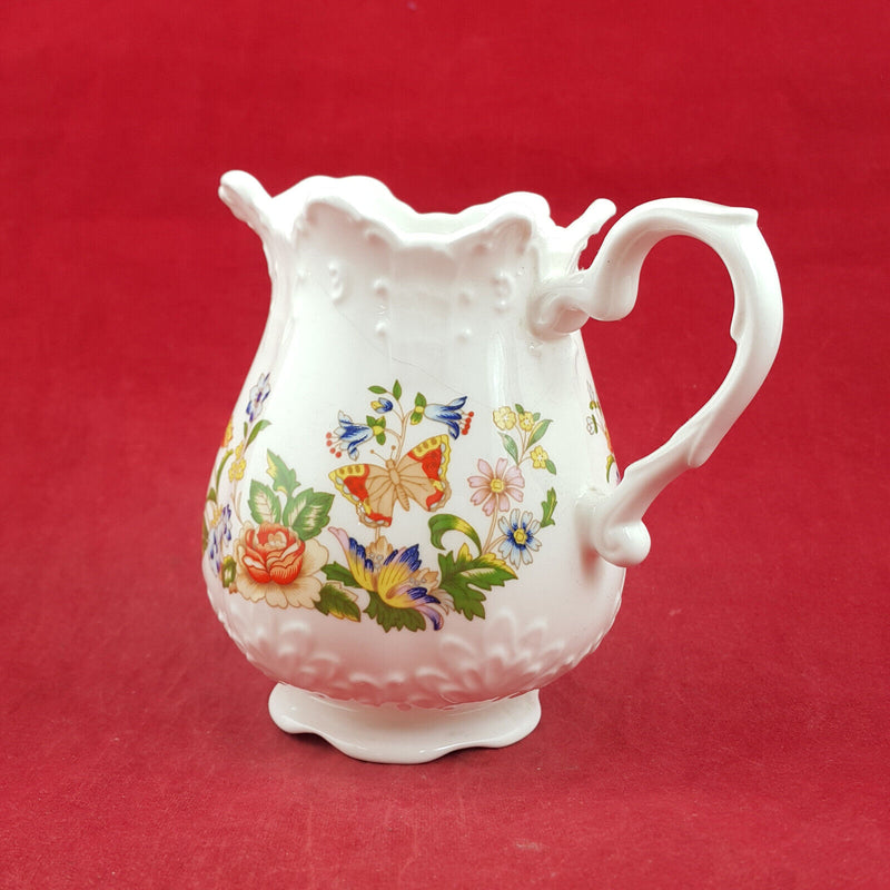 Aynsley Cottage Garden Flowers & Butterflies - Vase / Milk Jug (Cracked) OP 3042