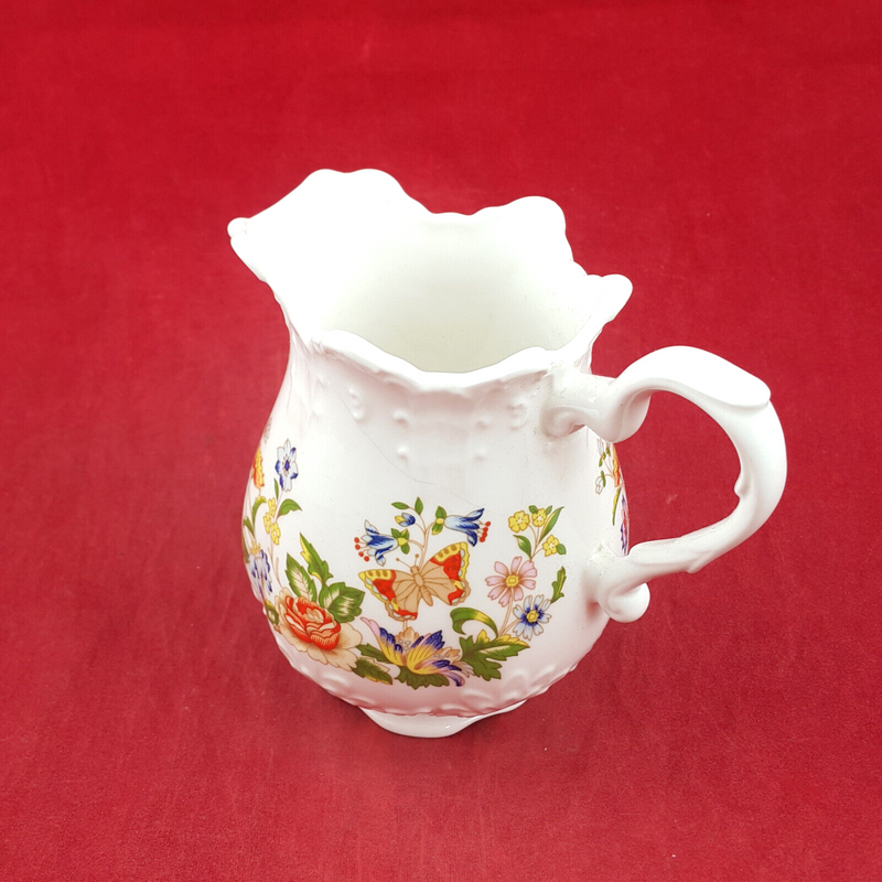 Aynsley Cottage Garden Flowers & Butterflies - Vase / Milk Jug (Cracked) OP 3042