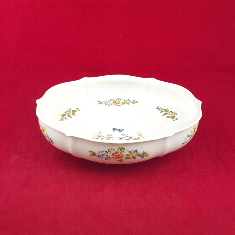 Aynsley Cottage Garden Flowers & Butterflies - Large Serving Bowl - OP 3054