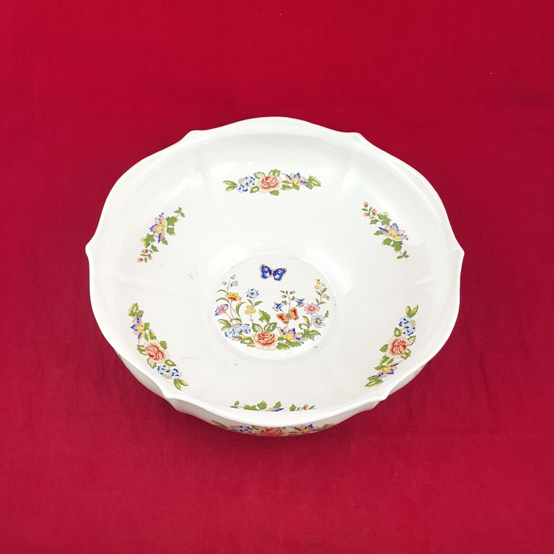 Aynsley Cottage Garden Flowers & Butterflies - Large Serving Bowl - OP 3054