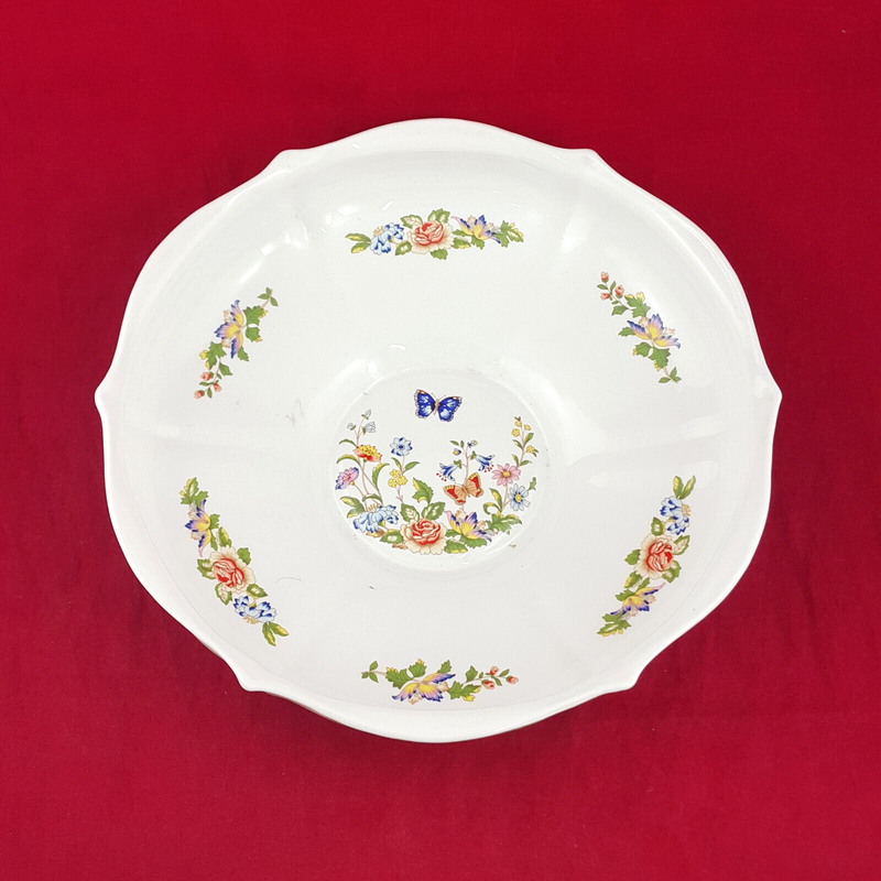 Aynsley Cottage Garden Flowers & Butterflies - Large Serving Bowl - OP 3054