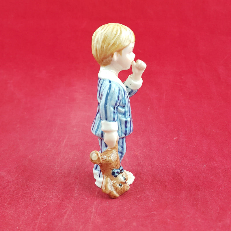 Royal Copenhagen Miniature Child Figure - Oscar-Boy In Pajamas 005 - RCH 2055