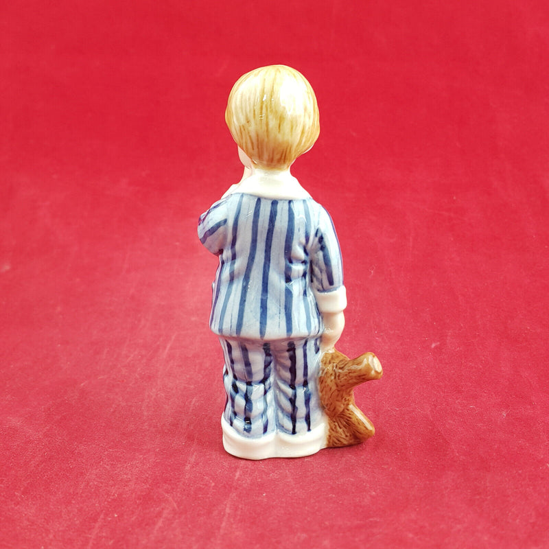 Royal Copenhagen Miniature Child Figure - Oscar-Boy In Pajamas 005 - RCH 2055