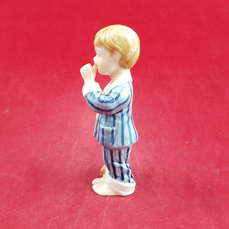 Royal Copenhagen Miniature Child Figure - Oscar-Boy In Pajamas 005 - RCH 2055