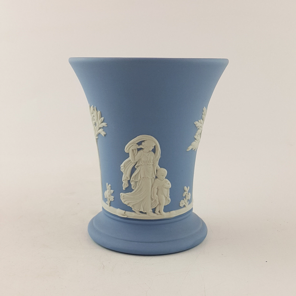 Wedgwood - Blue Jasperware Posy Vase - WD 3177