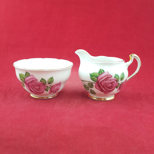 Crown Regent Floral Pattern - Milk & Sugar Pots - OP 3281