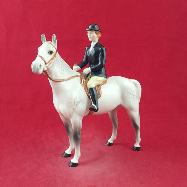 Beswick Horse Figurine Huntswoman Style Two 1730 Grey - 8632 BSK