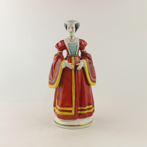 Sitzendorf Porcelain Figurine - Anne Of Cleves - Wife Of Henry VIII - OP 3312