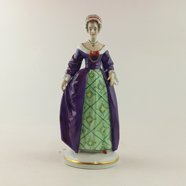 Sitzendorf Porcelain Figurine - Catherine Howard - Wife Of Henry VIII - OP 3316