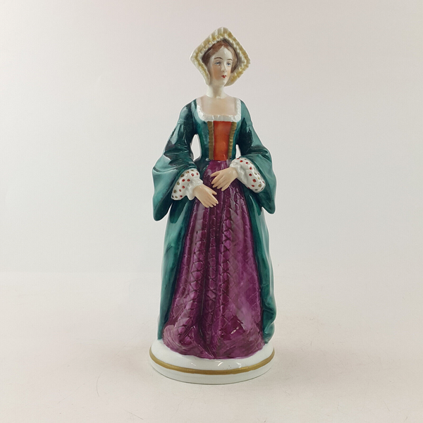 Sitzendorf Porcelain Figurine - Jane Seymour - Wife Of Henry VIII - OP 3313