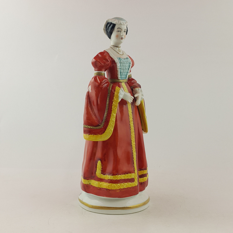 Sitzendorf Porcelain Figurine - Anne Of Cleves - Wife Of Henry VIII - OP 3312