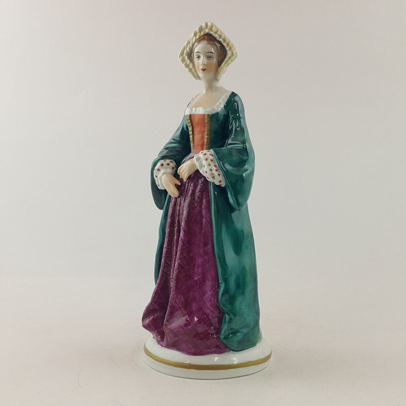 Sitzendorf Porcelain Figurine - Jane Seymour - Wife Of Henry VIII - OP 3313