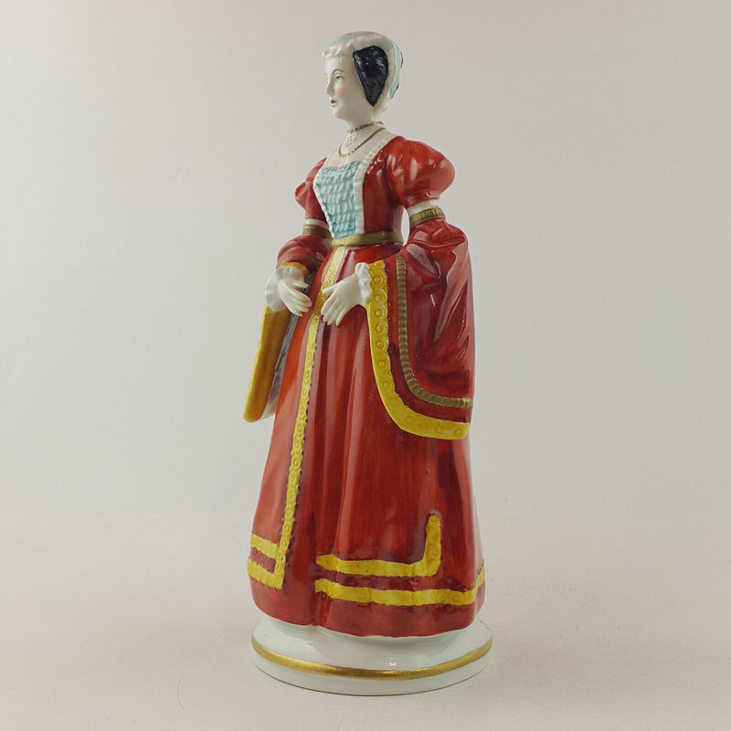 Sitzendorf Porcelain Figurine - Anne Of Cleves - Wife Of Henry VIII - OP 3312