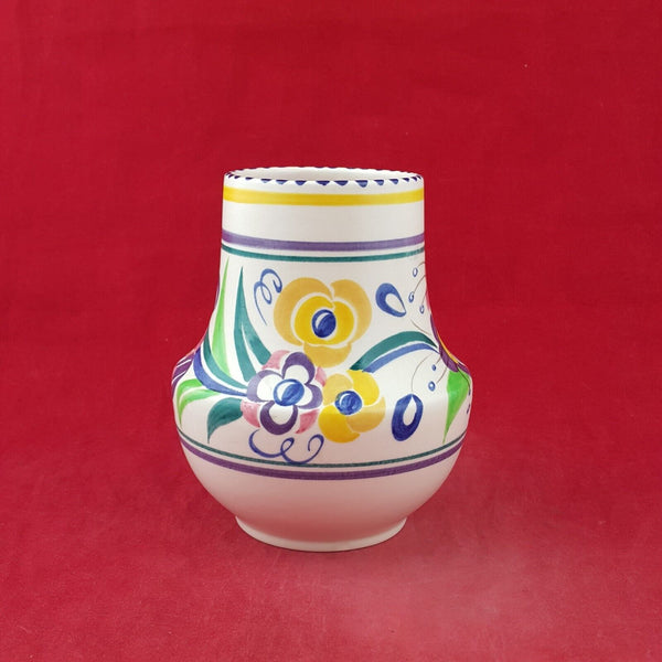 Vintage Poole Pottery Floral Vase - 8683 O/A