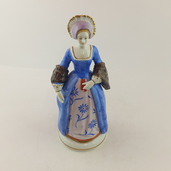 Sitzendorf Porcelain Figurine - Catherine Parr - Wife Of Henry VIII - OP 3315