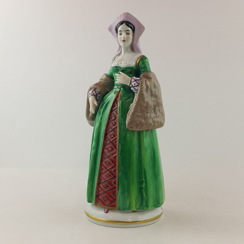 Sitzendorf Figurine - Catherine Of Aragon - Wife Of Henry VIII - OP 3314