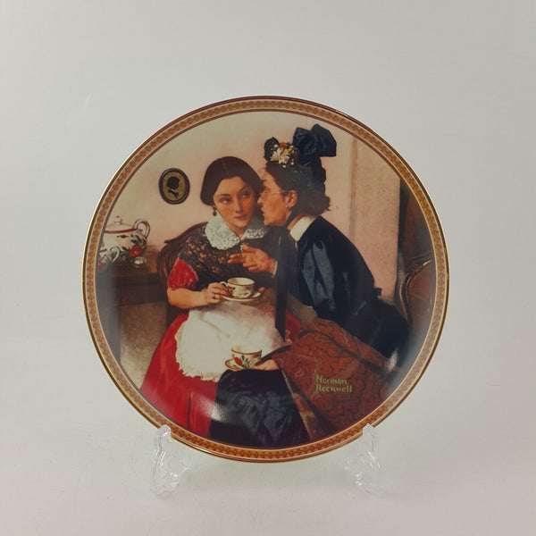 Knowles Decorative Plate Gossiping In The Alcove - 8550 O/A