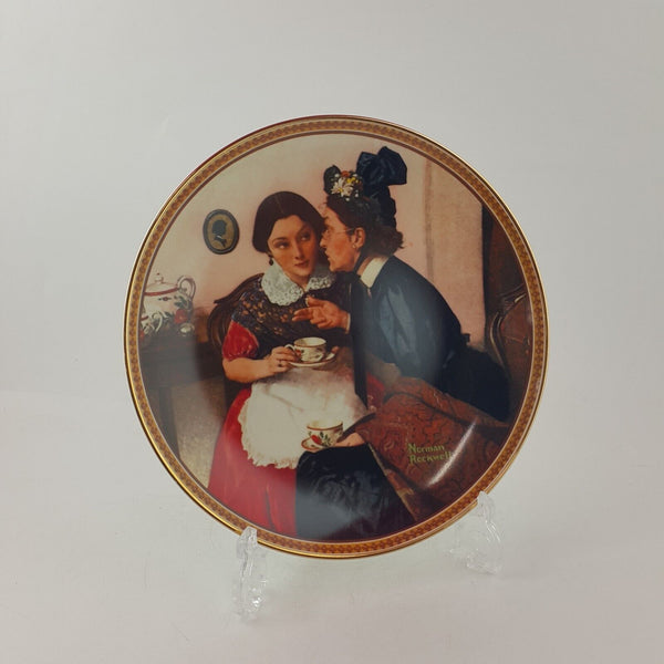 Knowles Decorative Plate Gossiping In The Alcove - 8550 O/A