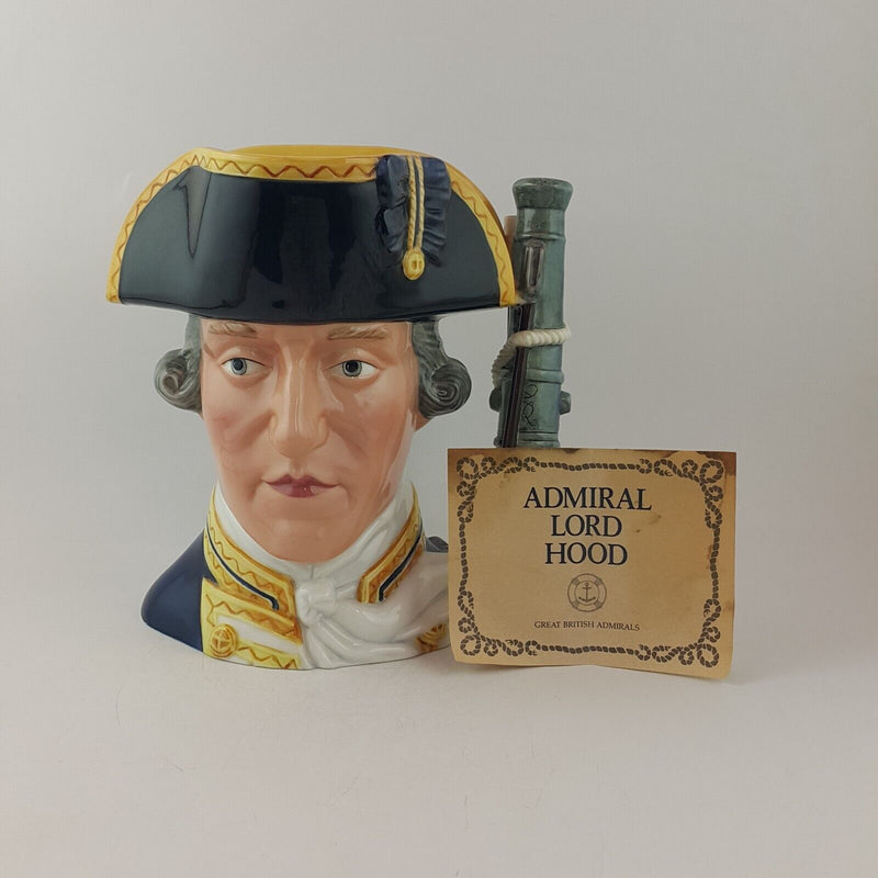 Franklin Mint Maritime Trust Porcelain Admiral Lord Hood Character Jug - 8693 O/