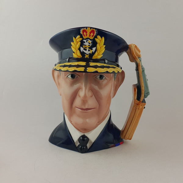 Franklin Mint Maritime Trust Porcelain Admiral Lord Cunningham Character Jug - 8