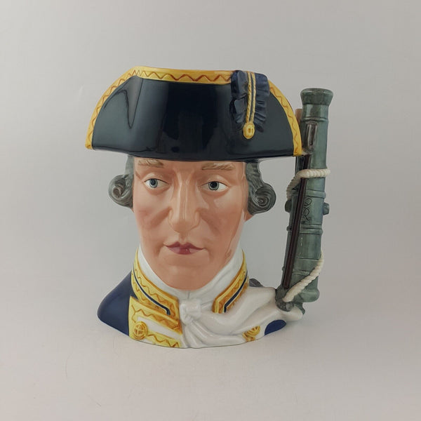 Franklin Mint Maritime Trust Porcelain Admiral Lord Hood Character Jug - 8693 O/